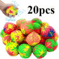 20pcs Dog Toys, Swimming Pool Splash Balls, Reusable Water Cloth Balls, Absorbent Bubble Balls, Summer Beach Parties
