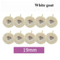 10Pcs/Bag Dental Odontologia Polishing Brush Wheel Rotary Tools 2.35mm HP Shank Wool Goat Cotton Black Buff Dentistry Laborator