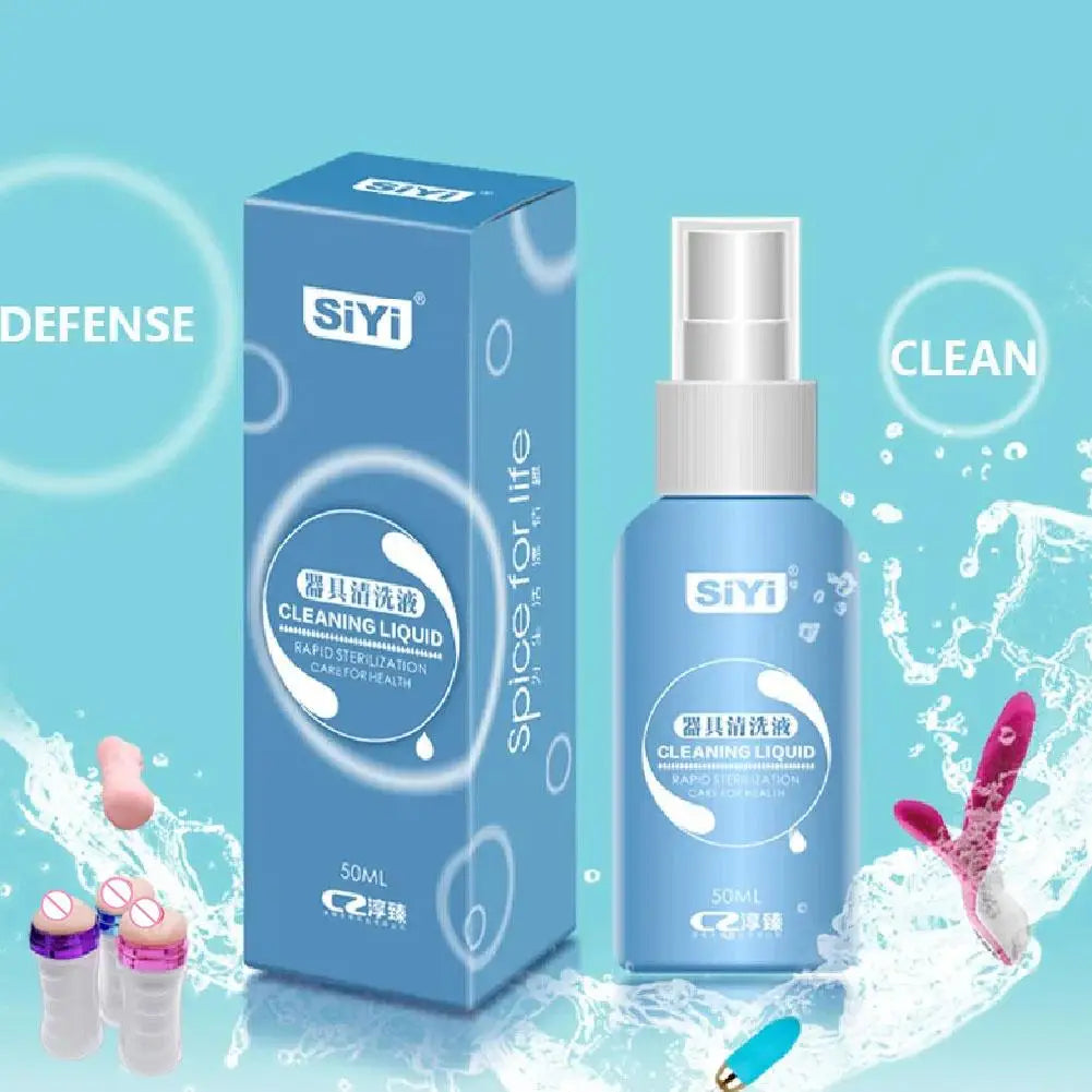 50ml Anti-bacterial Sex Toy Cleaner Disinfection Liquid for Vibrator Body Safe Cleaning Spray Bottle Sex Products Sterilization