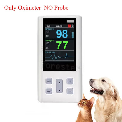 Portable Pulse Oximeter Monitor for Heart Rate and Oxygen Saturation with Veterinary and Medical SPO2  with Memory