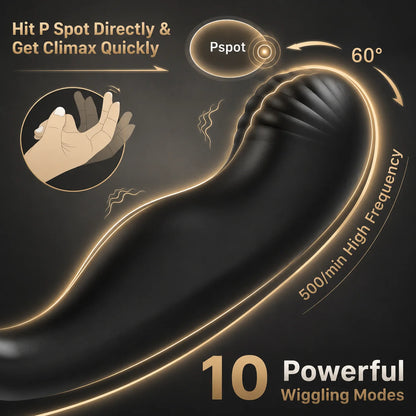 Prostate Massager Anal Vibrator Male Sex Toys for Men Gay Anal Plug Adult Toys Butt Plug for Women Remote 7 Wiggling Vibrating