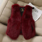Autumn winter Imitation Fox fur vest Jacket For women Fashion Thick V-neck sleeveless Coat Female Short Faux Fur Waistcoat Tops