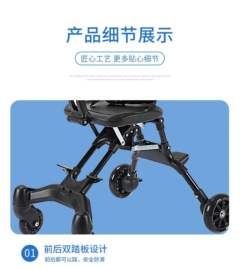 Compact Foldable Pet Cart Lightweight Shopping Cart Small Portable Go out Pet Carrier