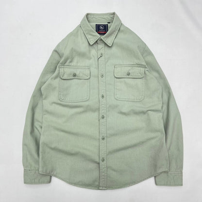 Autumn New Japanese Retro Heavyweight Twill Long-Sleeve Turn-down Collar 100% Cotton Shirt Men's Fashion Washed Casual Blouses