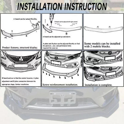 Front Bumper Spoiler Diffuser Body Kit for Audi A3 A4 A5 A7 A8 B7 B8 Q7 RS5 RS6 S3 TT Front Lip Chin Splitter Cars Accessories