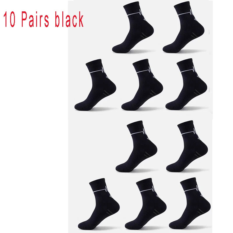 1/3/10 Pairs Professional Running Socks Men's Women Marathon Whiteline Cycling Socks Men Lady Sport Running Sports Socks