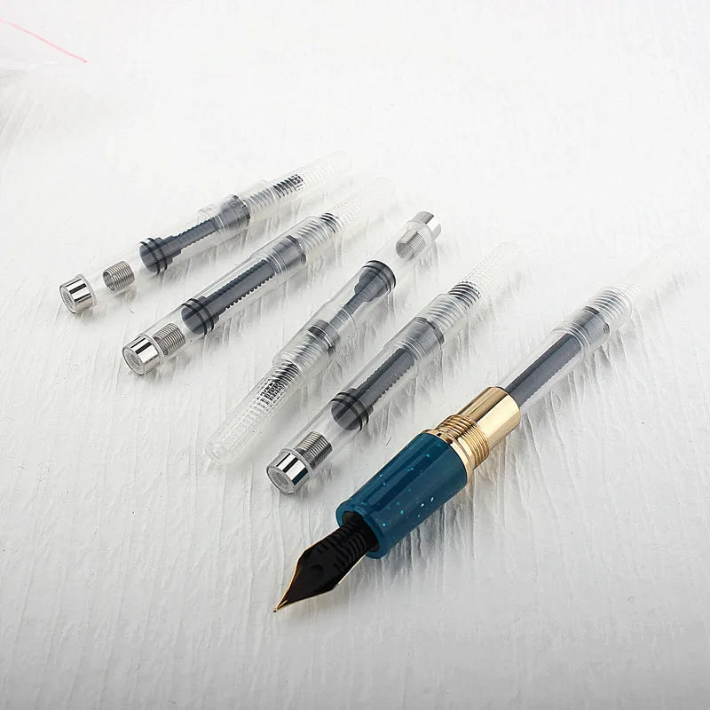 6pcs Rotary Ink Absorber Filler Cartridge Ink Converter Fountain Pen Ink Suction 2.6mm/3.4mm Caliber Pen Parts