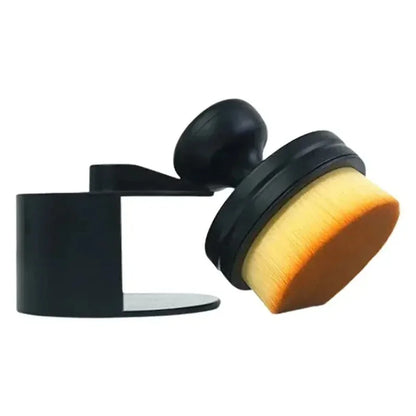 SEAMETAL Car Tire Cleaning Brush Dust Remover Portable Auto Detail Brush with Cover High Density Soft Bristle for Car Accessorie