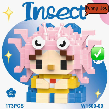 Insect Micro Animals Pet Cats Dog Building Blocks 3D Diamond Model BEE Snail Brick City Construction Toy for Children Kid Gift