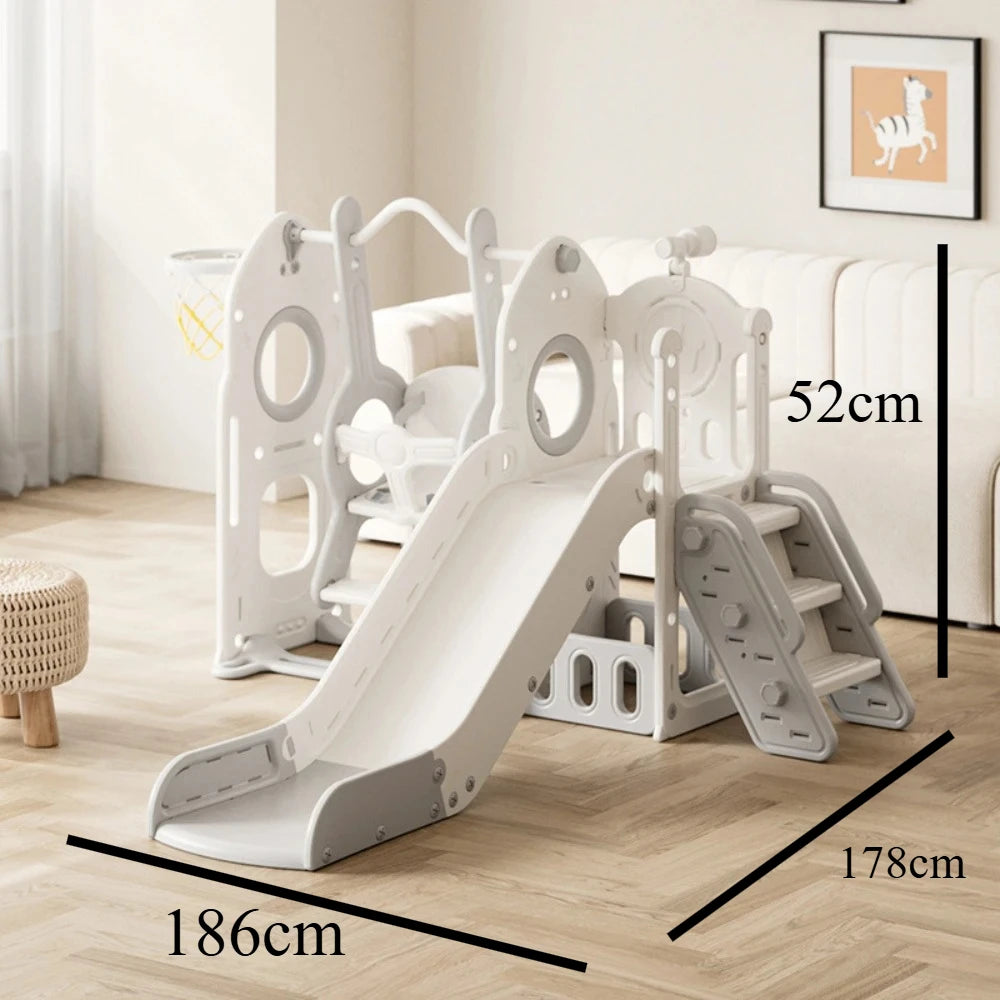 Fun Play Equipment for Children Multifunctional Kids Indoor Slide Swing Set Baby Small Home Amusement Park Playground Toy