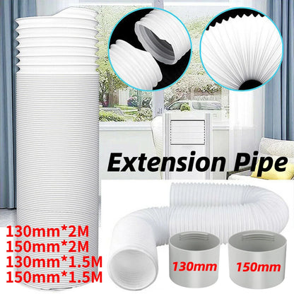 130/150mm Telescopic Air Conditioner Pipe Duct Extension Pipe Easy to Install Universal Exhaust Hose Tube for Air Conditioning