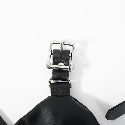 BDSM Mermaid Restraint Bag Leather Straitjacket Fetish Half Body Bondage Legging Binder Slave Ankle Cuff Binding Erotic Sex Tool