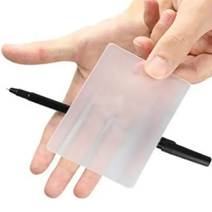 10pcs Lubor's Lens Card Magic Tricks Close Up Stage Magic Props Illusion Invisible Card Gimmick Magician Toy For Kid Beginner