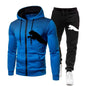 2025 Men's Autumn and Winter Hooded Sweatshirt Set, Hooded Sweatshirt + Pants Set, Sports Running Leisure Wear