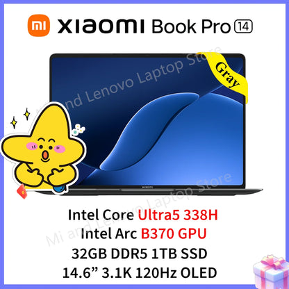 Xiaomi Book Pro 14 Ultra5-338H/UltraX7-358H 32GB+1TB 14.6inch 3.1K 120Hz OLED Screen
