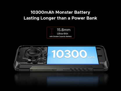 Global Version DOOGEE Blade20 Play 5G Rugged Phone 6.6'' Gemini Al 125dB Speaker 10300mAh Battery NFC Android 15 Mobile Phone