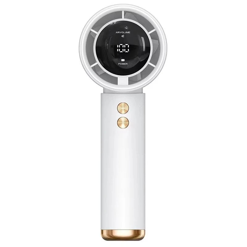 Lenovo Portable Handheld Turbo Fan 100-Speed Adjustable High Speed Cooling Fan USB Rechargeable Quiet Personal Fan for Travel