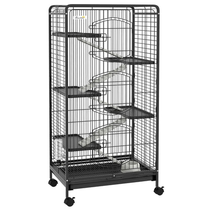 Metal Cage Black S for Small Animals Pet Cage with Assembly Kit Shipping from Spain