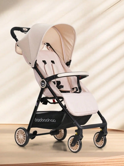 1 Black Lightweight Baby Stroller Weighs Only 4.7kg Convenient for Airplanes, Trains and Cars, Suitable for Home Use and Busines