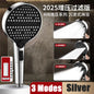 13CM Large Panel Shower 3 Modes Shower Head High Pressure Water Massage Shower Head Set with Cartridge Bathroom Accessories