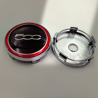 4pcs Fiat 500 Abarth Lancia Car Wheel Center Hub Cap Car Wheel Center Caps Hubcap Cover 60mm
