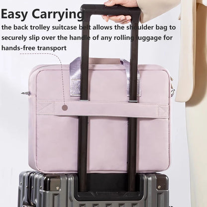 Laptop Shoulder Bag 13.3 15.6 inch for Women Notebook Briefcase Handbag for Macbook Pro 14 16 M4 M3 Air 15 Huawei Xiaomi Dell HP