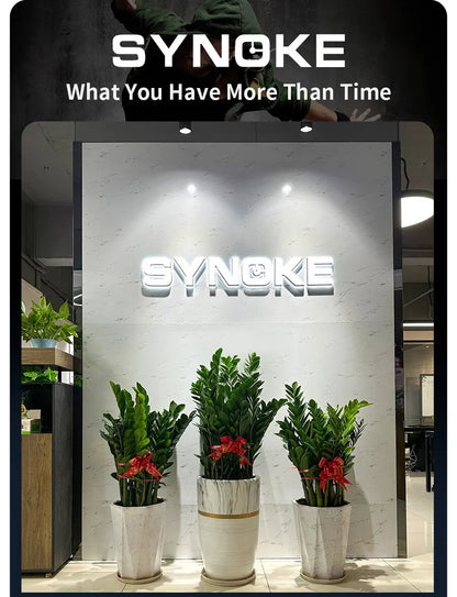 SYNOKE Men Digital Watch Sports Watches Timing Function Alarm Clock Waterproof 50M Digital Watch Military Clock Large Screen