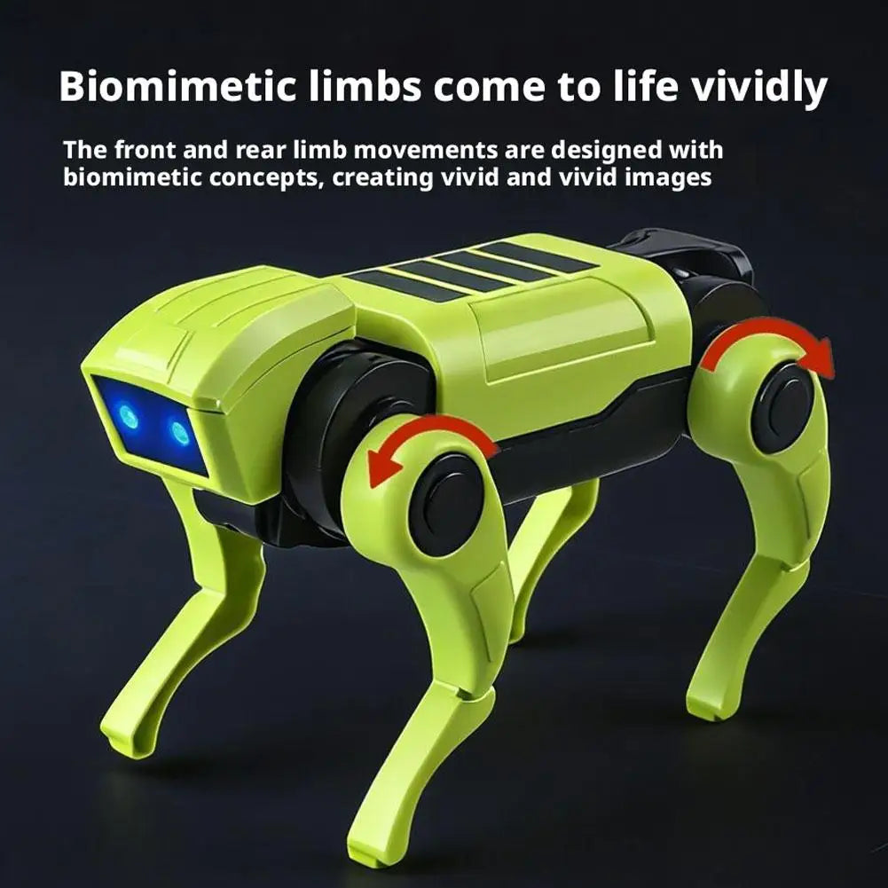 1-10PCS DIY Assembly RC Robot Dog Toy Remote Control Mechanical Robot Kit Science Teaching Model Electric Set Gift For Boys Kids
