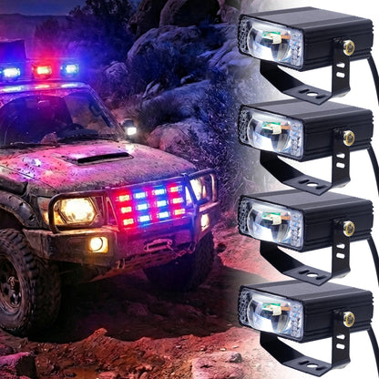 Car Grille Spotlight Projector Len Light DRL LED Aluminum Alloy Super Bright Motorcycle Auxiliary Waterproof Dustproof Spotlight