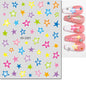 3d Nail Art Stickers Red Black White Love Hearts Stars Clouds French Full Tips Adhesive Nail Decals Slider For Manicure