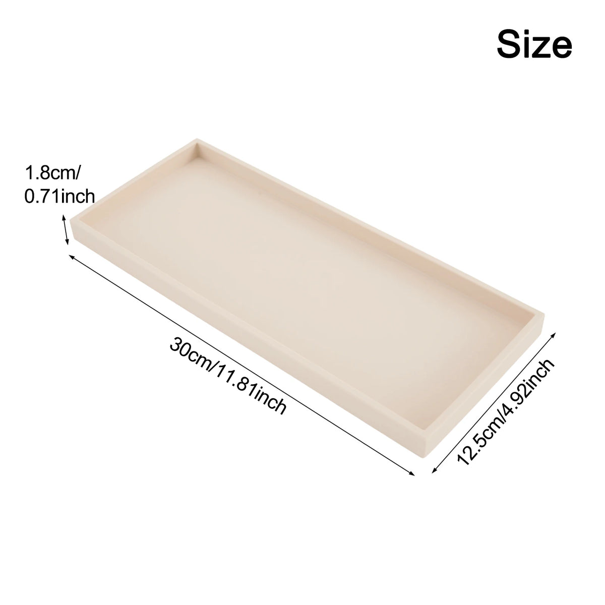 Bathroom Counter Tray Silicone Bathroom Vanity Tray Soap Dispenser Tray Countertop Storage For Dressing Tables