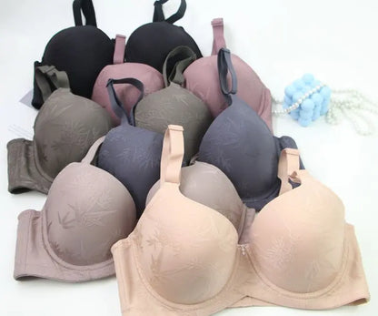DaiNaFang Sexy Bras For Women Push Up Breathable Adjustable Bow Control Underarm Fat CDE Full Cup Underwear Plus Size Lingerie