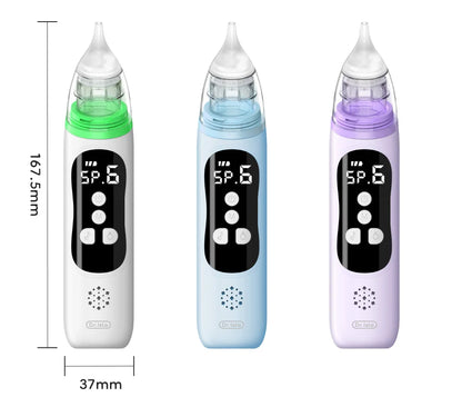 MAMIJOY  Electric Nasal Absorber Silent Baby Obstruction Rhinitis Cleaner Nasal Aspirator Nasal Mucus Cleaning Tool Fro Newborn