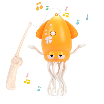 Dancing Squid Toy Pet Automatic Obstacle Avoidance Crawling Walking Electric Music Octopus with Light Music Toys Birthday Gifts