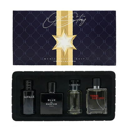 Luxury Brand Perfume Men Cologne 100ml Parfums Homme Gift Box 4Pcs Set Perfumes Masculinos Natural Floral Fruity Scent Spray