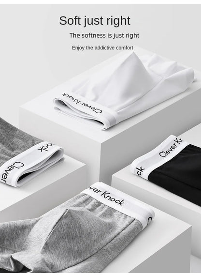 3Pcs Men's Boxer Shorts Cotton Underwear Solid Underpants Sexy Panties Male Breathbale Lingerie Plus Size L-6XL Wholesale Lots
