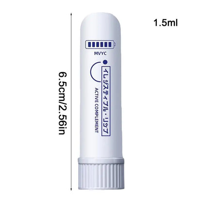 Peppermint Oil Sobering Refreshing Energy Stick Eucalyptus Oil Nasal Inhaler Sober Stick Driving Anti-drowsiness Cool Nasal