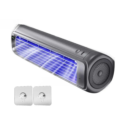 Multifunction Wall-mounted Refrigeration Electric Fan Dormitory Kitchen Toilet Punch-free Cooling Fan Silent Household Small Fan