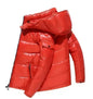 Fashion Shiny Stand Up Waterproof Hombre Buffer Bubble Thick Jackets Coat Casual Male Parkas Quilted Padded Shiny Parkas Men