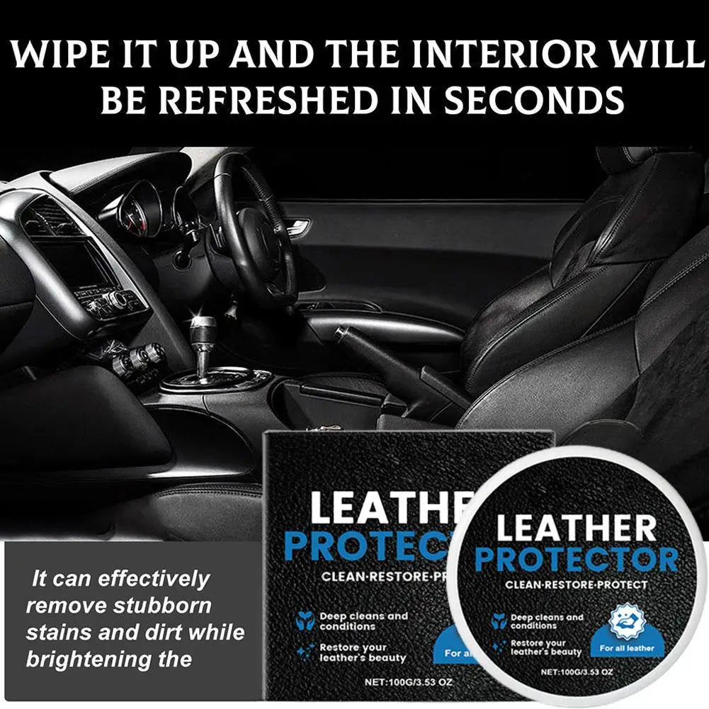2/1Box Car Leather Care Cream Deep Nourishment And Repair Restore Tool Leather Cleaning Cream Restoration Car Interior Polishing