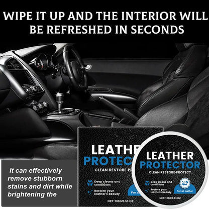 2/1Box Car Leather Care Cream Deep Nourishment And Repair Restore Tool Leather Cleaning Cream Restoration Car Interior Polishing