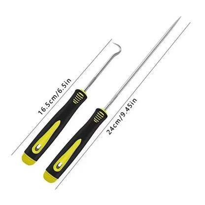 4pcs Pick and Hook Set Car Auto Oil Seal/O-Ring Seal Gasket Pick Hook Puller Auto Maintenance Tools Remover Tire Stone Cleaning