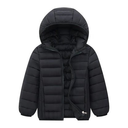 Winter Girls Shiny Hooded Down Jacket Fur Collar Windproof Coat Teenage Outerwear Kids Parka Snowsuit Clothing New 5-14 Years