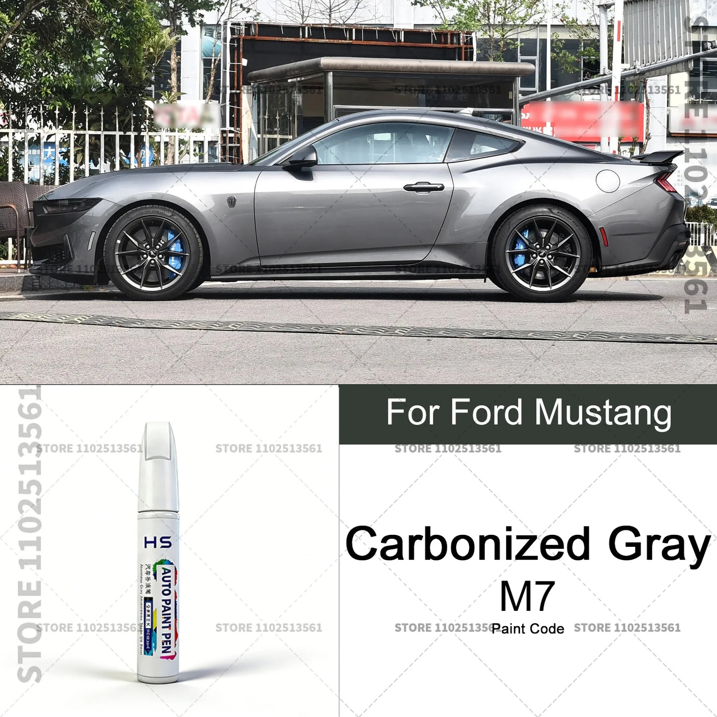 For Ford Mustang White Black Red Orange Blue Yellow Gray Car Paint Repair Pen Touch Up Scratch Remover DIY Auto Accessories