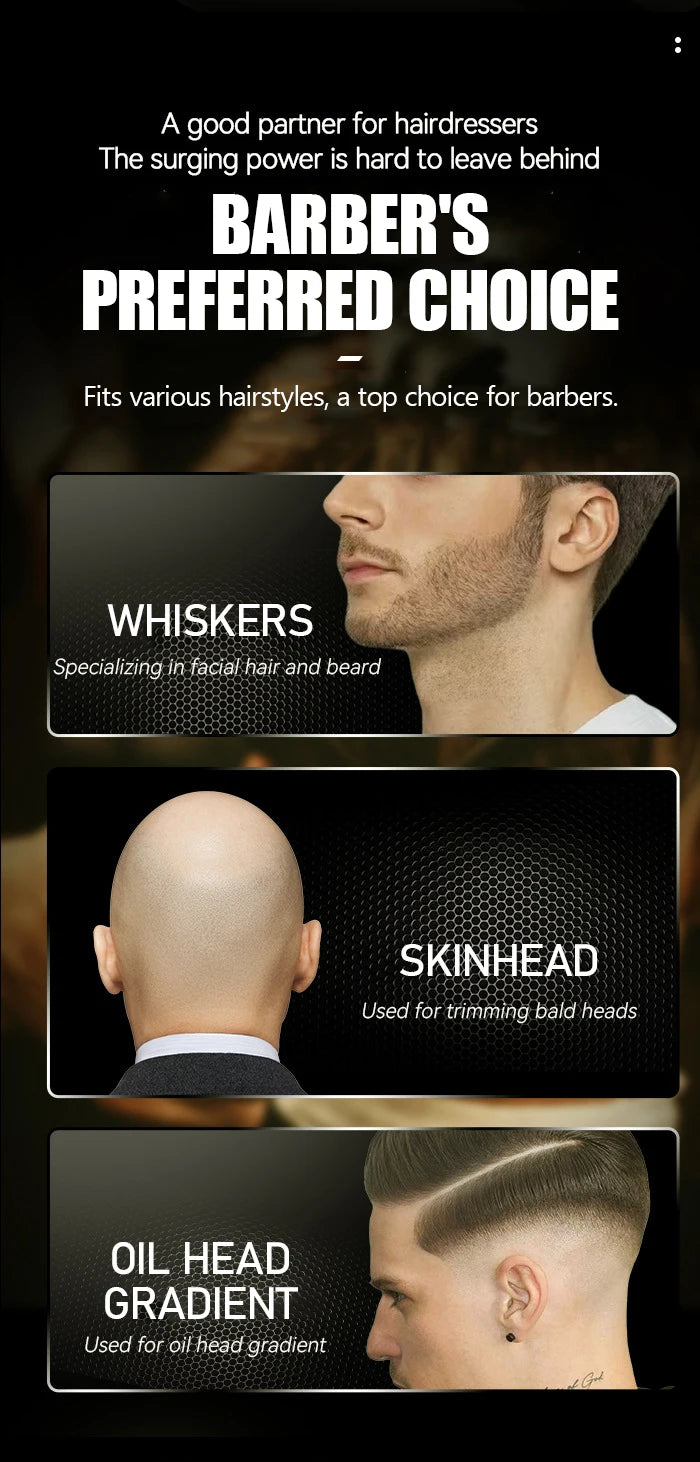 Kemei  Professional IPX7 Waterproof Shaving Machine Men Travel Beard Trimmer Electric Shaver Barber Rechargeable Razor KM-T229