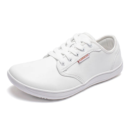 HOBIBEAR Unisex Wide Barefoot Shoes Women Men Zero Drop Minimalist Sneakers Artificial Leather Trail Walking Shoes