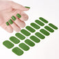 16Tips White French Semi-Cured Gel Nail Patch Sliders Full Cover Gel Nail Stickers For UV Lamp Adhesive Decals Manicure Patch #7