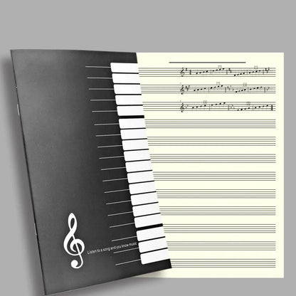 1pc 18Pages Music Sheet Spiral Notebook Manuscript Paper Exercise Book Record Paper Piano Guitar Musical Notebooks