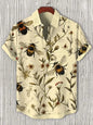 Men's Cat Graphics Shirts Short Sleeved Button Down Lapel Shirt For Summer Oversized Tops Vacation Casual Hawaiian Shirts