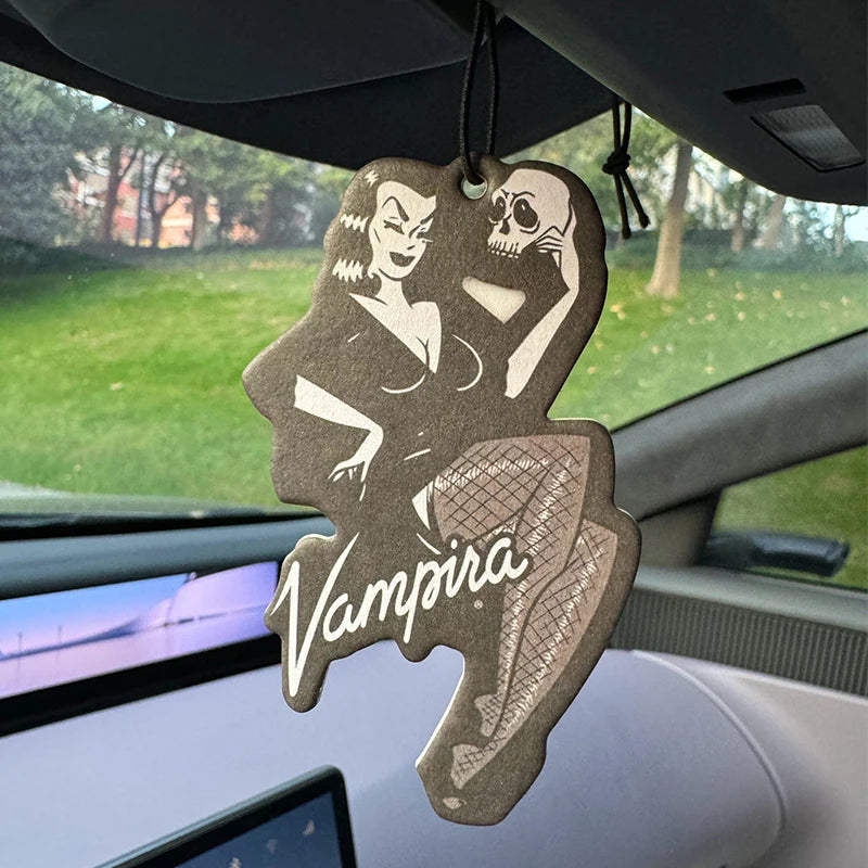 Horror and Weird Smells (Vampire Skull Poster) Special Edition Cologne (4711 Special Edition Classic for Both Men and Women) Car Air Freshener |   Rearview Mirror Hanger & Dual-Purpose Air Vent Clip |   Natural Material Aroma